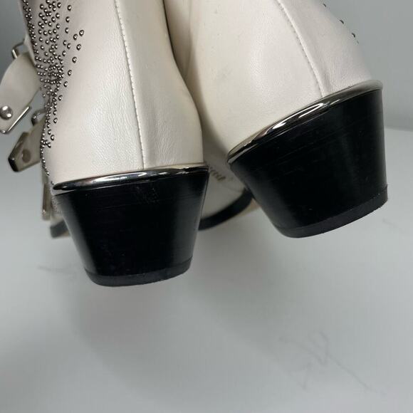 Chloe Suzanna Cloudy White Ankle Booties 36.5 - Picture 8 of 8